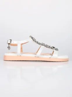Braccialini infradito glitter con pietre
