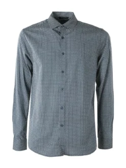 Bread & Buttons Camicia da uomo in cotone a maniche lunghe - multicolore