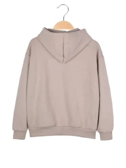 Brum Beby Felpa da bambino con cappuccio e zip - beige