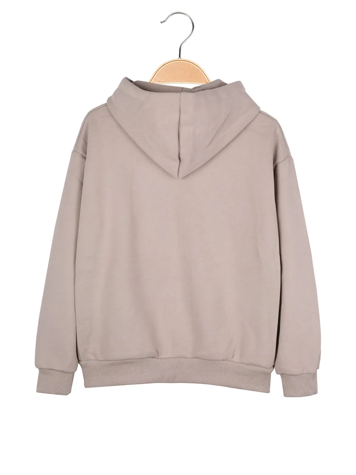 Brum Beby Felpa da bambino con cappuccio e zip - beige