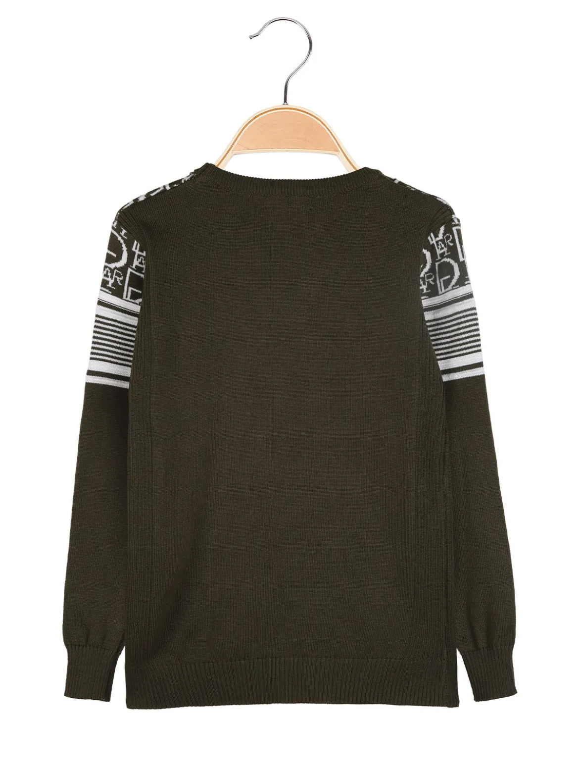 Brum Beby Pullover girocollo da bambino in maglia - militare