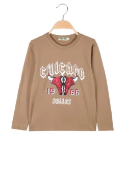 Brum Beby T-shirt da bambino a maniche lunghe con stampa