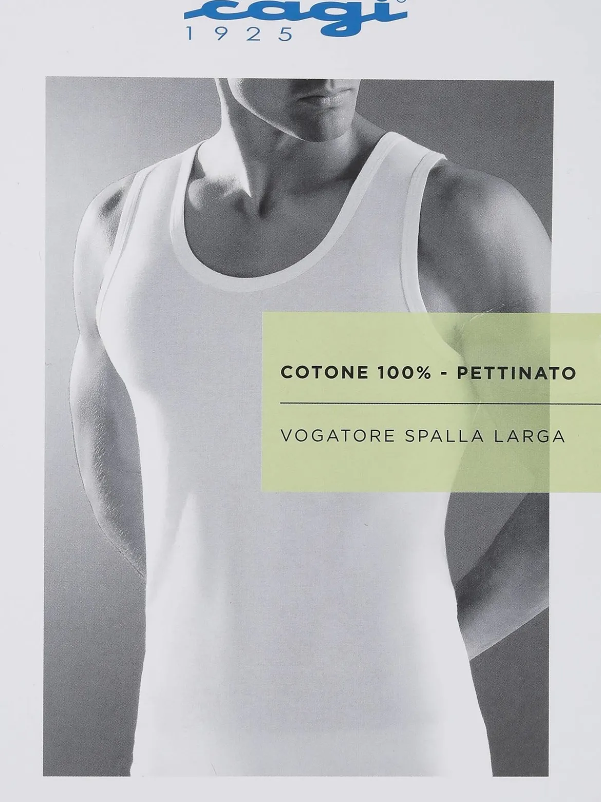 Cagi Canotta intima da uomo girocollo in cotone