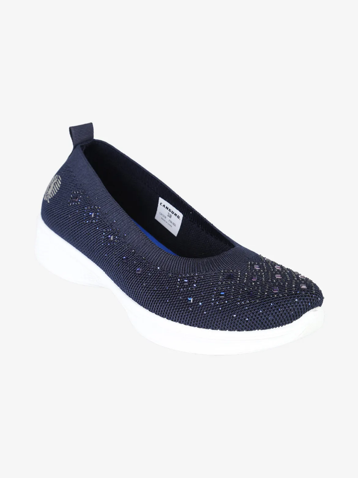 Canguro Ballerine donna sportive in maglia con strass