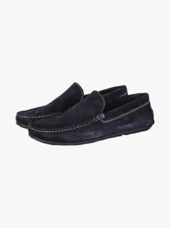 Canguro Mocassini uomo in pelle scamosciata - blu scuro