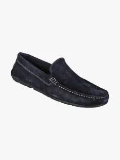 Canguro Mocassini uomo in pelle scamosciata - blu scuro