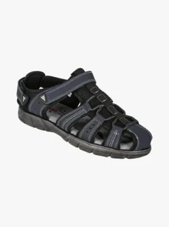 Canguro Sandali chiusi da uomo con cinturini a strappo - blu scuro