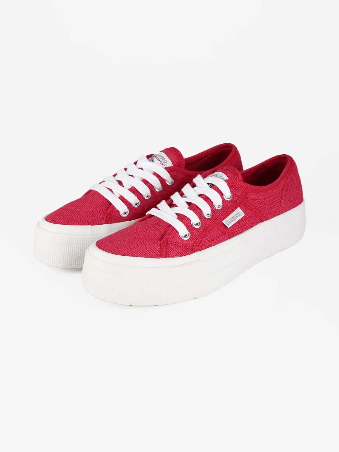 Canguro Scarpe in tela con platform