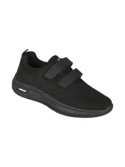 Canguro Sneakers da uomo con strappi in maglia - nero