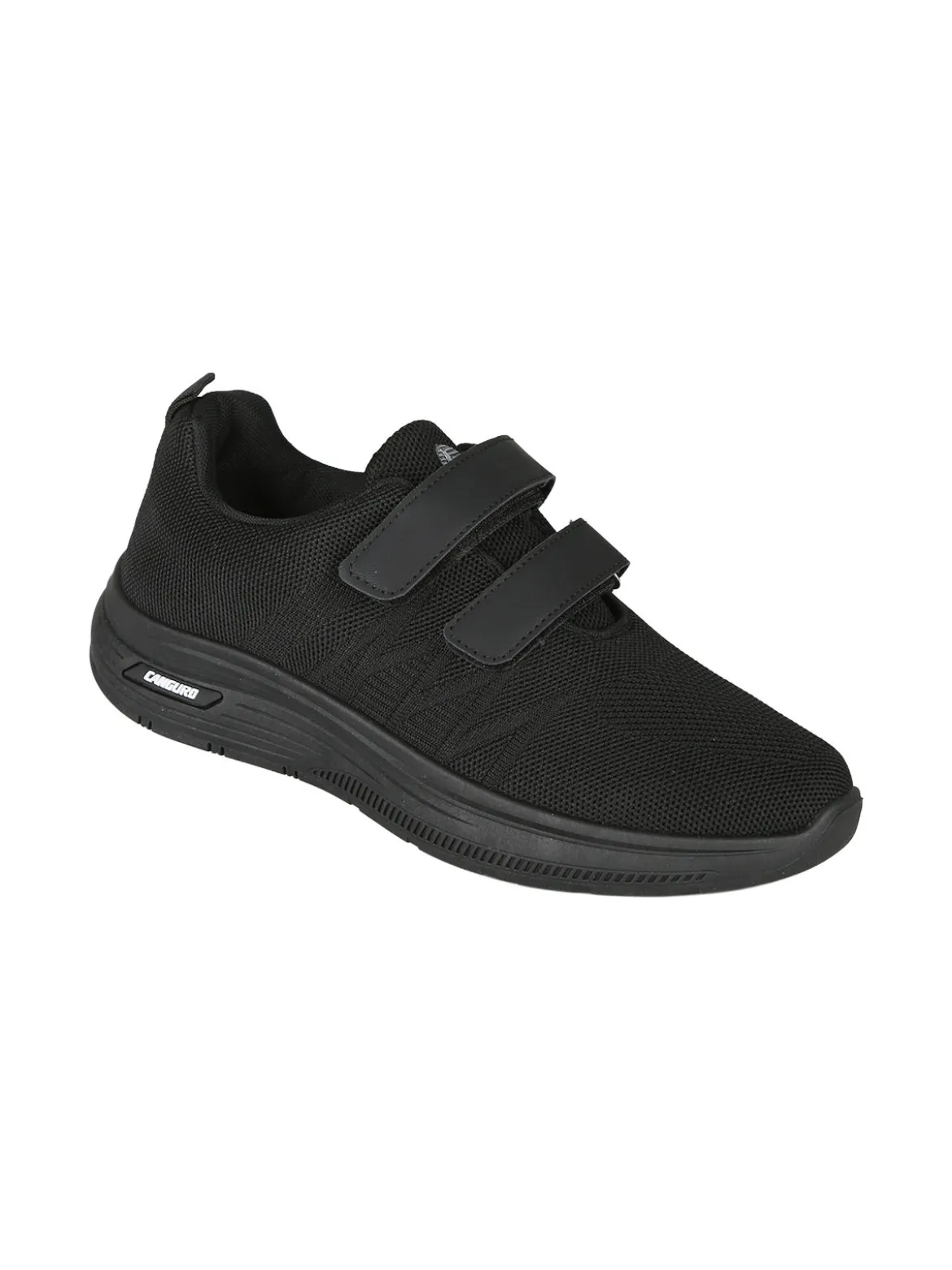Canguro Sneakers da uomo con strappi in maglia - nero