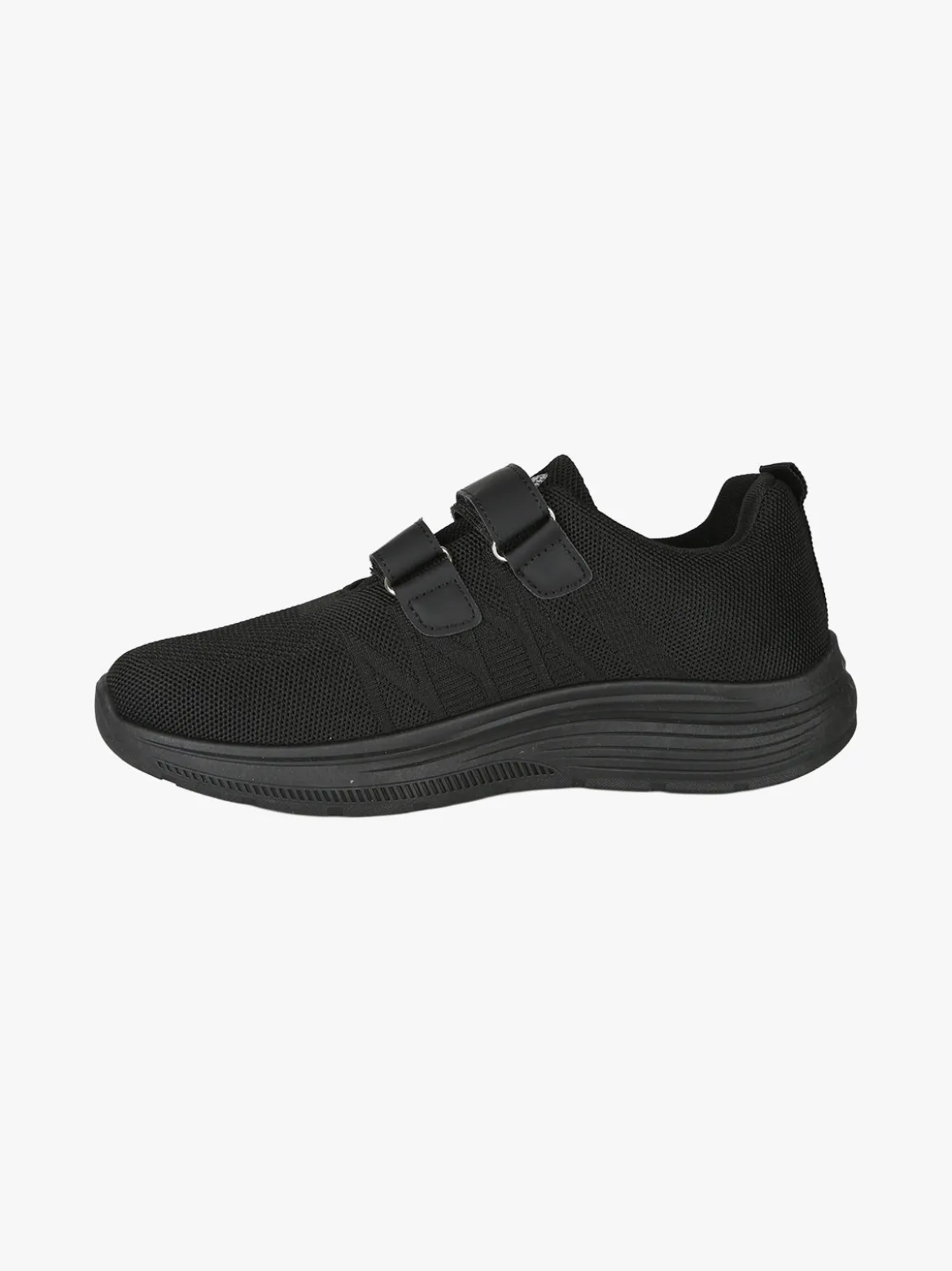 Canguro Sneakers da uomo con strappi in maglia - nero