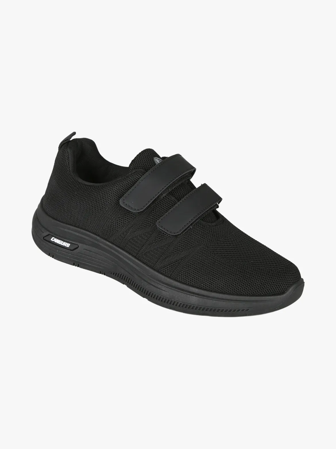 Canguro Sneakers da uomo con strappi in maglia - nero