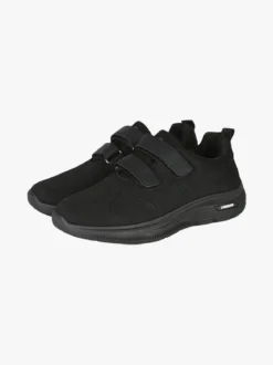 Canguro Sneakers da uomo con strappi in maglia - nero
