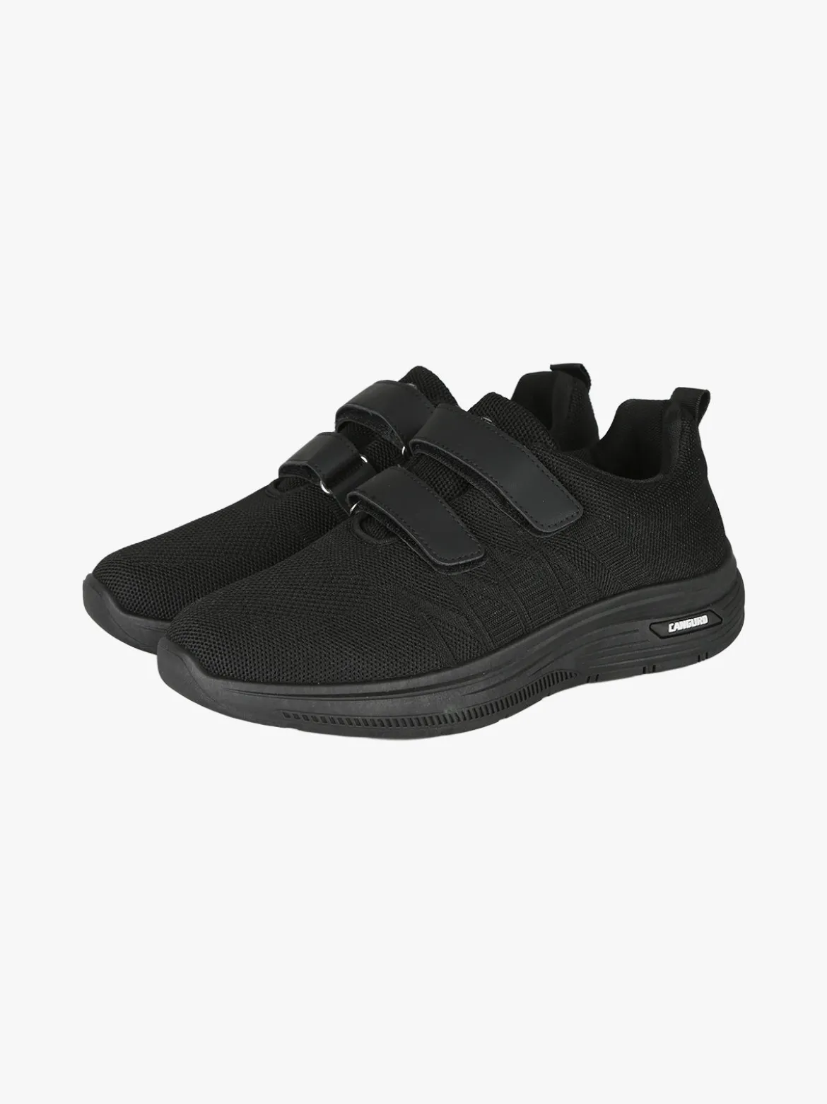 Canguro Sneakers da uomo con strappi in maglia - nero