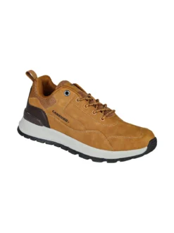 Canguro Sneakers da uomo stringate in ecopelle - cammello