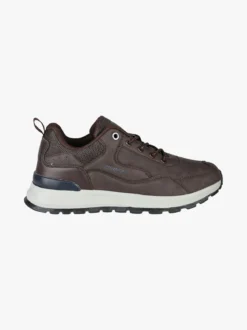 Canguro Sneakers da uomo stringate in ecopelle - moro
