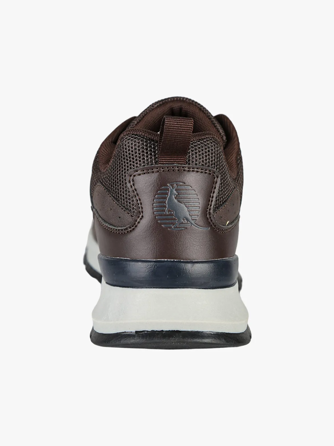 Canguro Sneakers da uomo stringate in ecopelle - moro