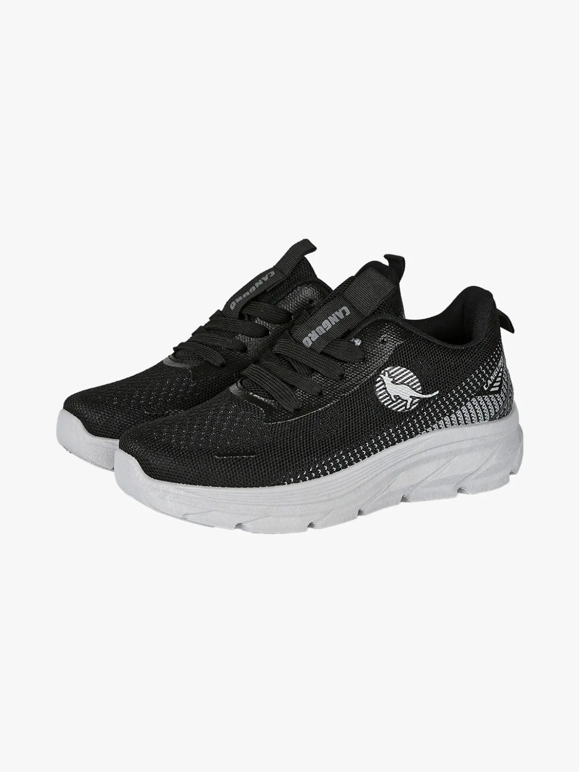 Canguro Sneakers donna sportive in maglia - nero
