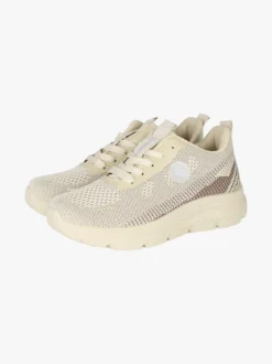 Canguro Sneakers donna sportive in maglia - sabbia