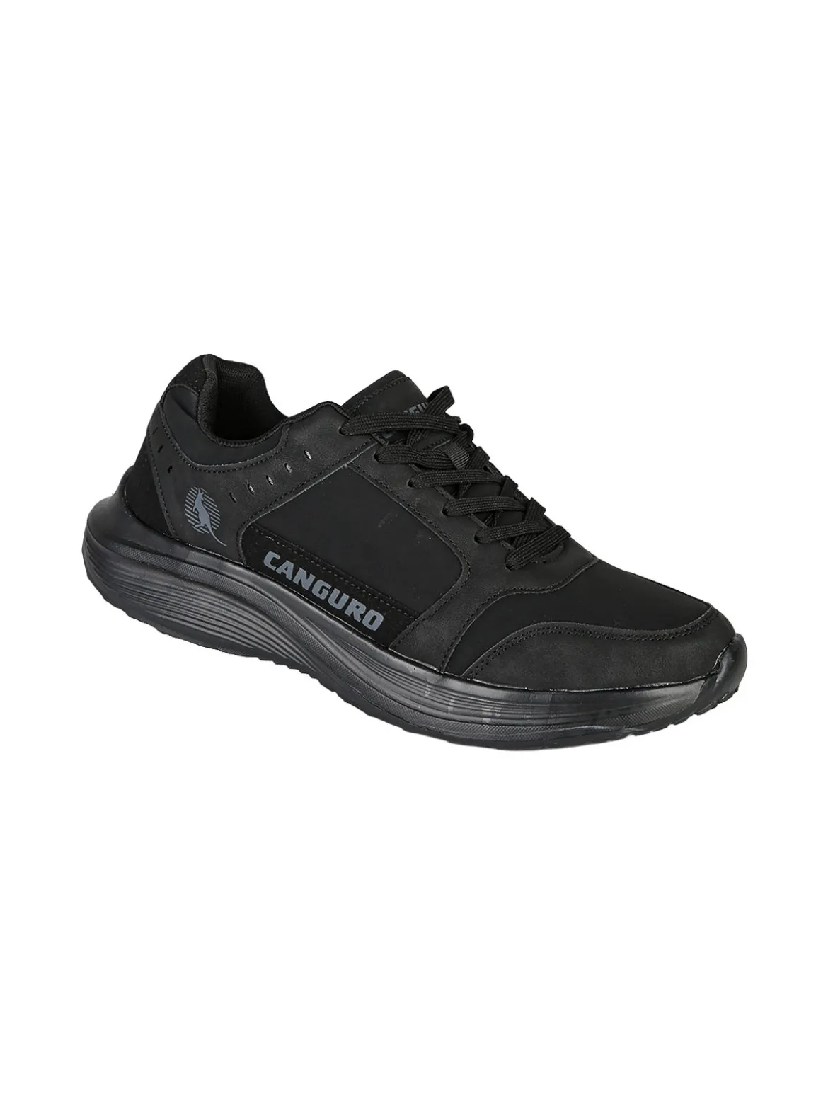 Canguro Sneakers sportive da uomo stringate - nero