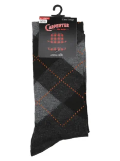 Carpenter Calze lunghe da uomo in caldo cotone - antracite