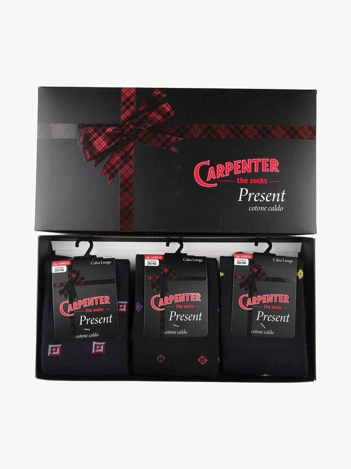 Carpenter Confezione regalo con 3 paia di calze lunghe da uomo