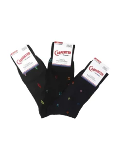 Carpenter 3 paia calze corte da uomo con stampe