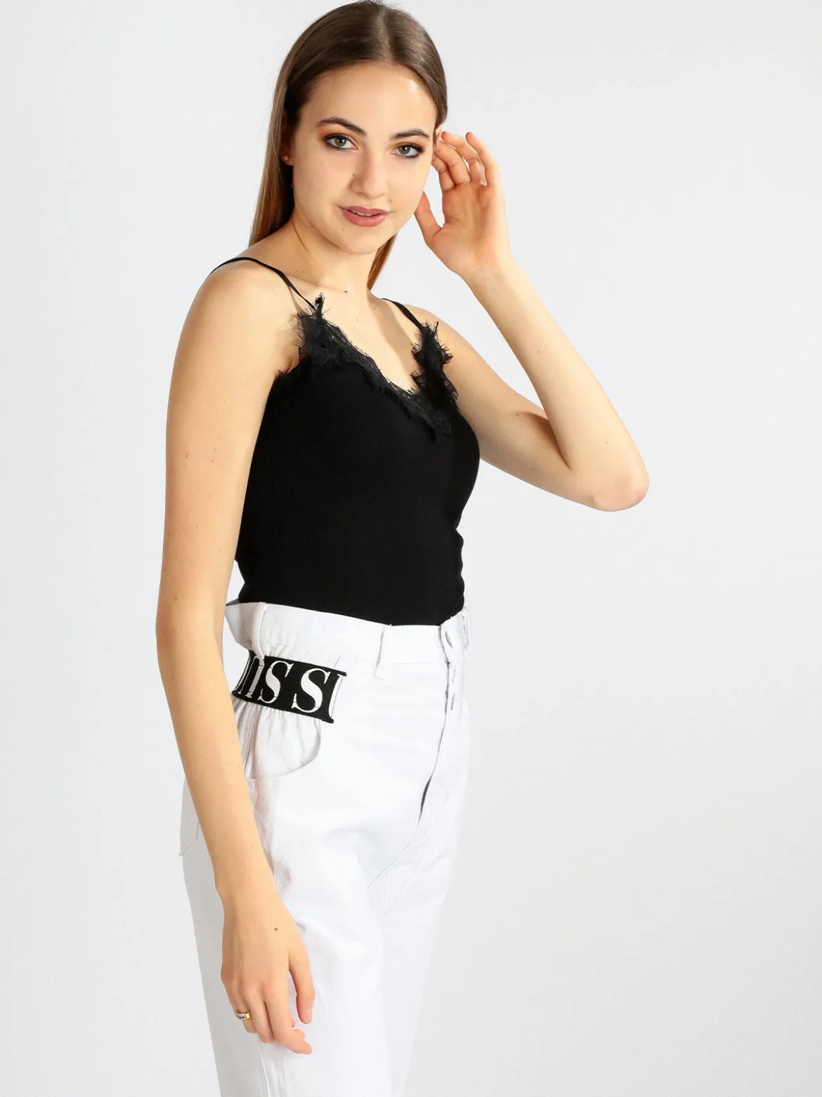 C'Est Monique Top donna cropped