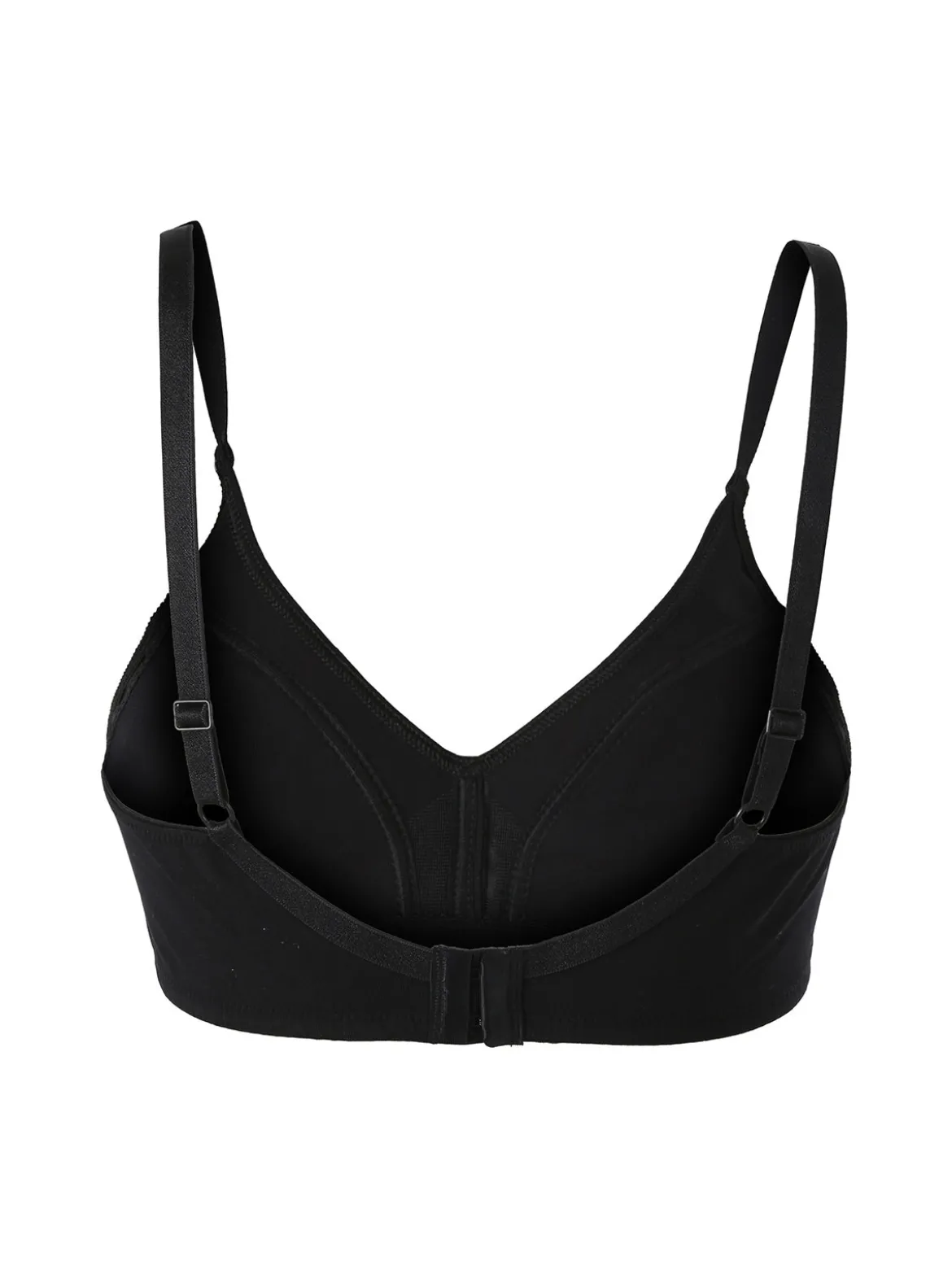 Charme Attrazione Italiana Reggiseno sfoderato in cotone senza ferretto COPPA B - nero