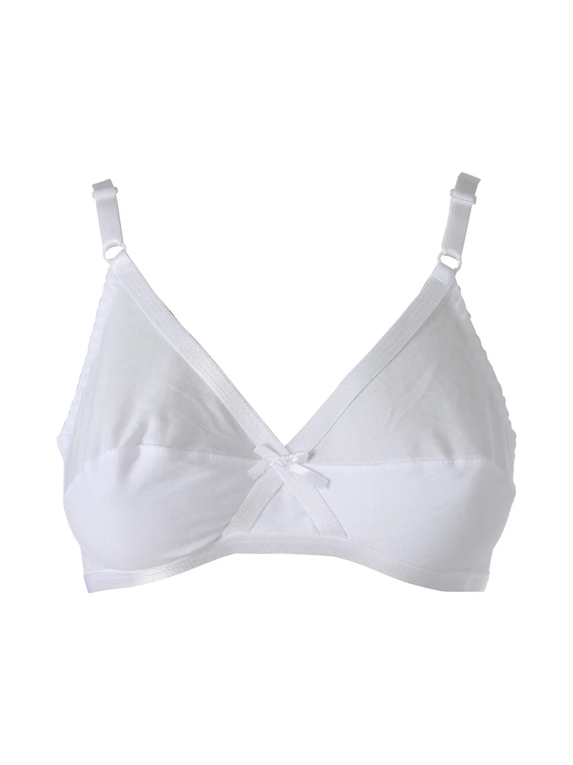 Charme Attrazione Italiana Reggiseno sfoderato in cotone senza ferretto COPPA B - bianco