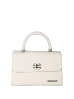 Charro Borsa a mano da donna con patta e chiusura a girello - beige