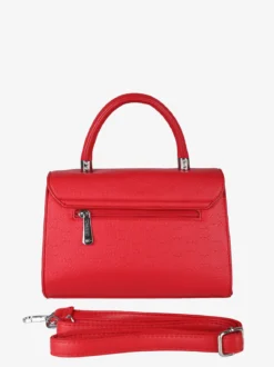 Charro Borsa a mano da donna con patta e chiusura a girello - rosso