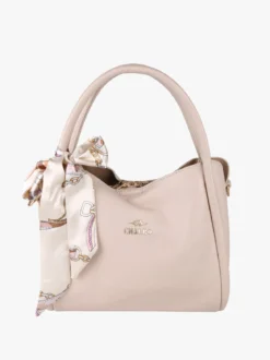 Charro Borsa a mano mini tote con foulard - khaki