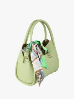 Charro Borsa a mano mini tote con foulard - verde