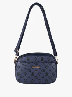 Charro Borsa a tracolla da donna con logo - blu
