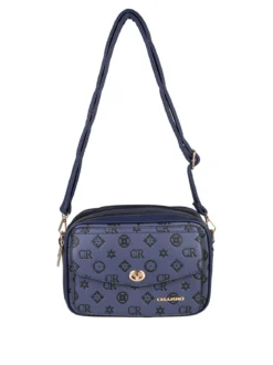 Charro Borsa a tracolla da donna con stampe - blu scuro