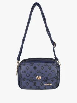 Charro Borsa a tracolla da donna con stampe - blu scuro