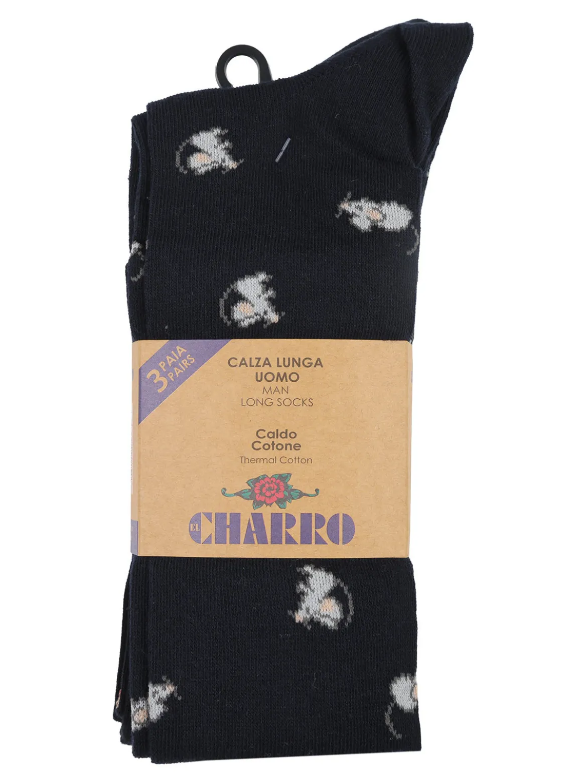 Charro Confezione da 3 paia di calze lunghe da uomo
