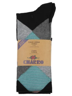 Charro Confezione da 3 paia di calze lunghe uomo