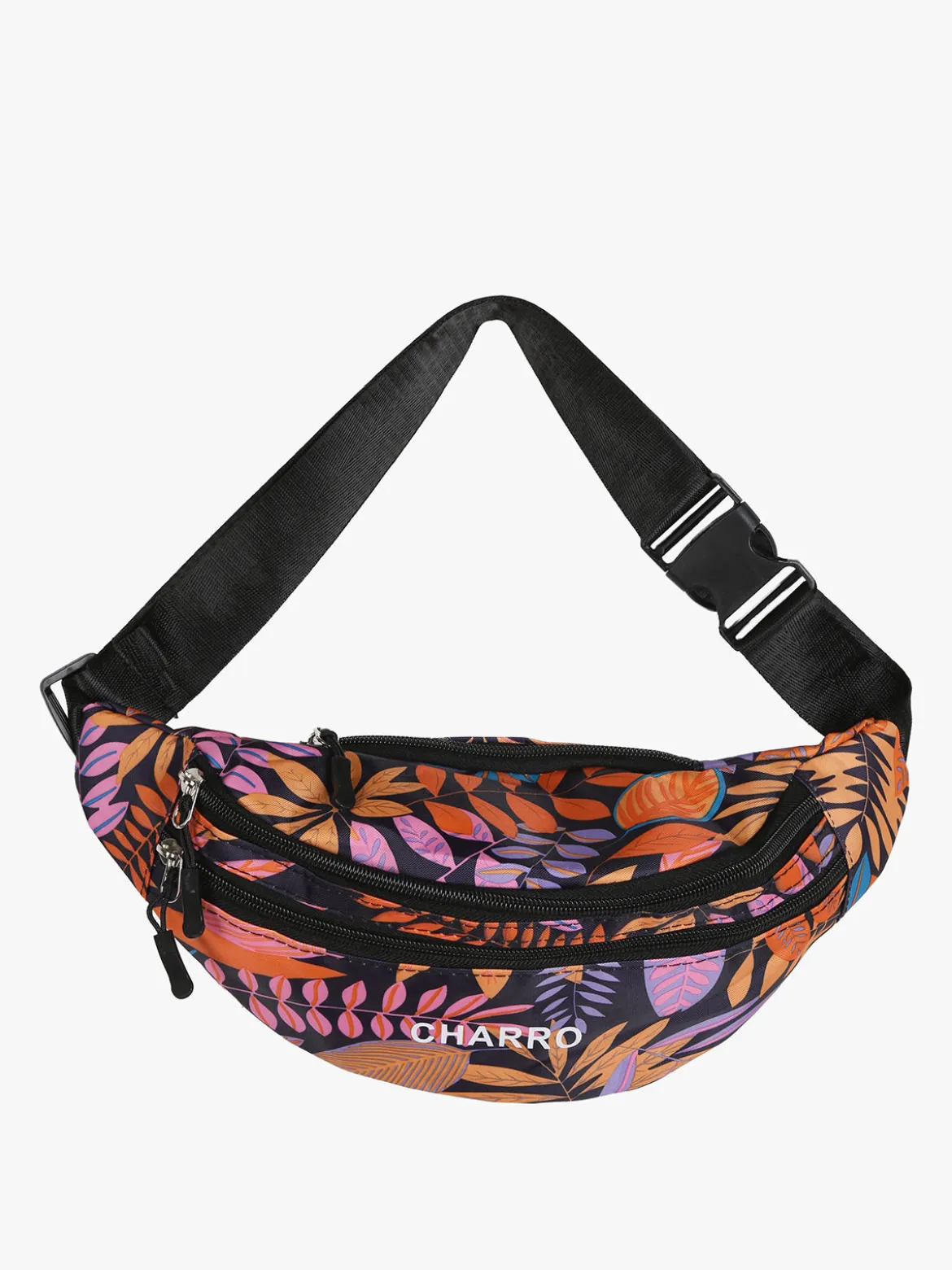 Charro Marsupio floreale in nylon - lilla