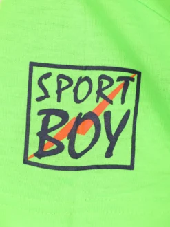 Child Face T-shirt fluo a manica corta da bambino