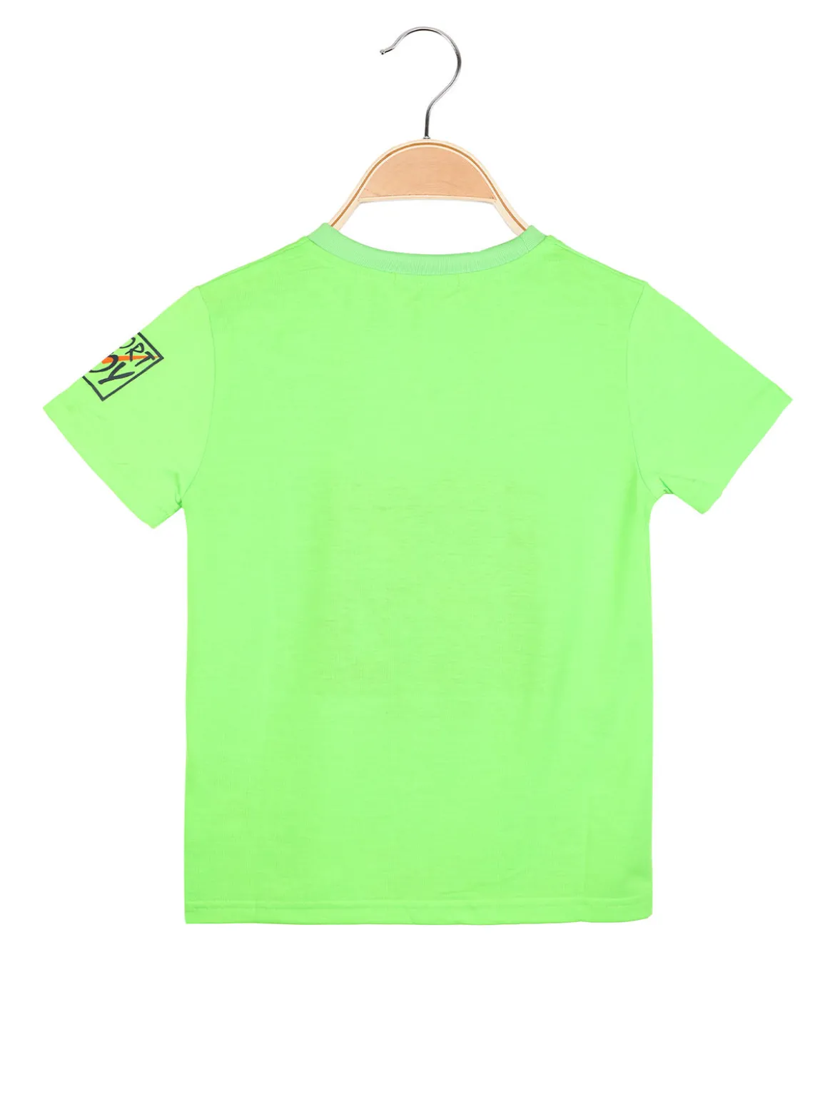 Child Face T-shirt fluo a manica corta da bambino