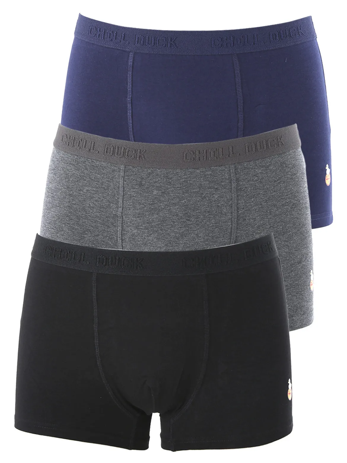 Chill Duck Confezione da 3 boxer da uomo in cotone con stampe disegni