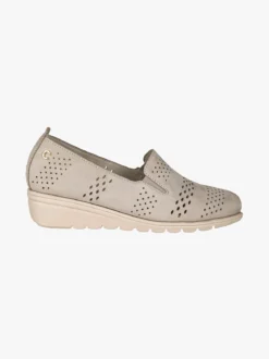 Cinzia Mocassini da donna in pelle nubuck con zeppa