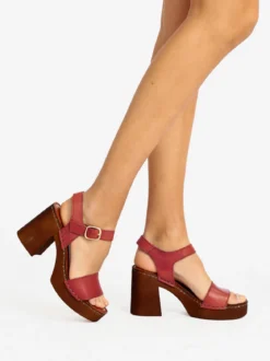 Cinzia Sandali in pelle donna con tacco