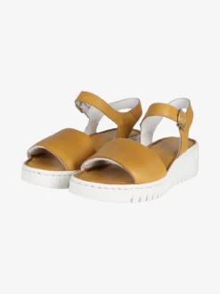 Cinzia Sandali in pelle donna con zeppa