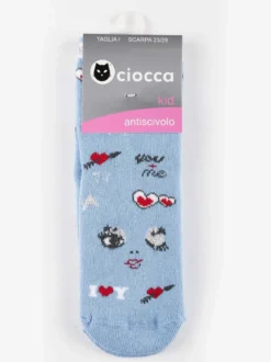 Ciocca Calze antiscivolo da bambina con stampe
