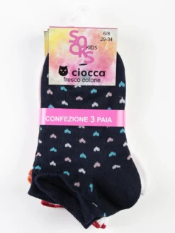 Ciocca Calze corte bambina. Confezione da 2 paia