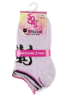 Ciocca Calze corte da bambina Confezione da 3 paia
