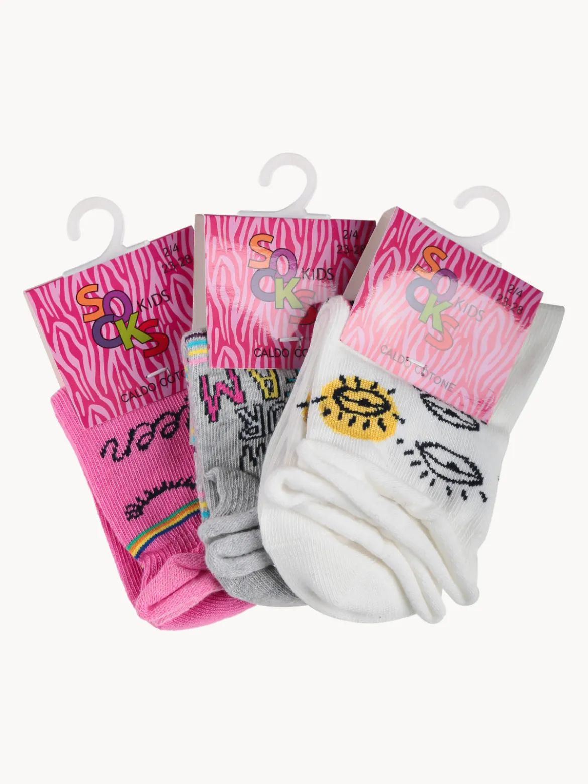 Ciocca Calze corte da bambina confezione da 3 paia